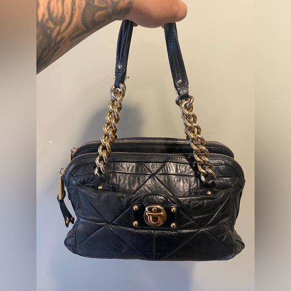 Marc Jacobs Black Patchwork Leather Ines Bag - Picture 2 of 4